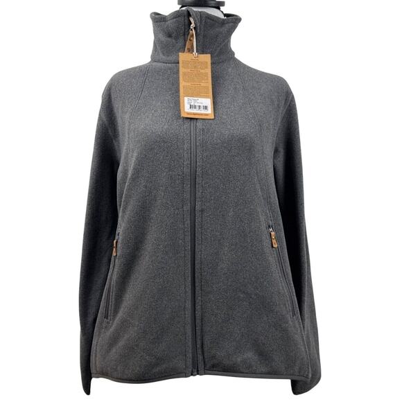 Fjallraven Stina Fleece Sweater Jacket Coat Ovik Women's M Dark Grey Zip Up - Picture 4 of 13